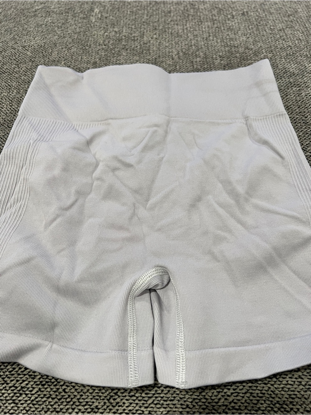 Women’s High Waist Yoga Shorts Butt Lift Scrunch - Light Grey